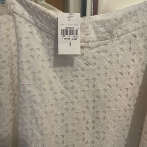 Ann Taylor white eyelet skirt. Clear out sale‼️